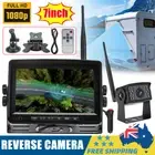 7" HD Screen Monitor+Reversing Wireless Reverse Camera For Truck Caravan BUS VAN