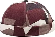 Mens Brimless Hats Men's Landlord Hat Summer Street Trends Melon Cap Adjustable Docker Cap