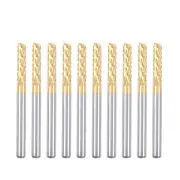 10Pcs 3mm Carbide End Mill PCB Machine 1/8" Shank CNC Router Bit Milling Cutter