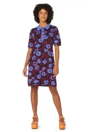 Leopard Berry Knit Dress