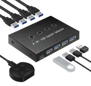 USB 3.0 Switch 4 Computers 3 Computers Keyboard Mouse Switch,4 Port USB Switc...