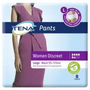 TENA Women Discreet Pants | Large | Medium Protection 8pk