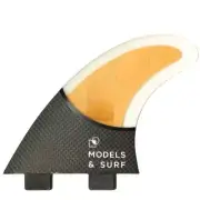 Surfboard Fins - The Hybrid - Thruster / Carbon-Light Wood