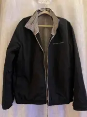 EMPORIO ARMANI Men’s Sz 52 EU Nylon Reversible Bomber Jacket Multicolor Full Zip