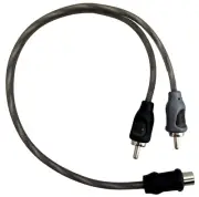 Harmony Audio HA-RCAY2M Car Audio RCA Y Splitter 1 Female to 2 Male Stereo Cable