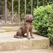 [Northcote Pottery] Labrador Resin Statue, Black, 34 x 20 x 36 cm