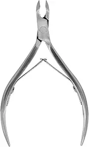 Stainless Steel Cuticle Nipper Cutter Nail Art Clipper Scissor Manicure Tool for Trimming Dead Skin (Siver_Color)-Pack of 1