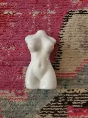 NEW NIB Female form body vase 5" white bodiour sexy small art piece Asherkeep