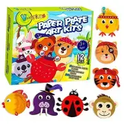 Arts and Crafts Kits for Kids, 12 Pack Paper Plate Crafts, Simple Animal Ocean