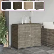 Garden Storage Cabinet Sideboard Cupboard Patio Terrace Poly Rattan vidaXL