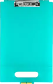 Dexas Clipcase Storage Clipboard with Handle - Aquamarine, Durable & Portable