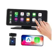 Wireless Car Stereo Carplay & Android Auto 6.86" Portable 2K Dash Cam with