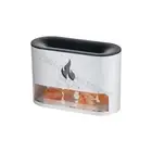 LED Flame Salt Stone Aroma Diffuser Essential Oil Ultrasonic Humidifier 4 Colors