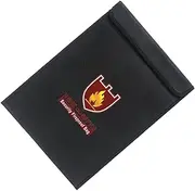 NUOBESTY Practical Fireproof Paper Bag Waterproof File Pouch for A4 Documents Flap Zipper for Home Office School