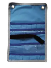 Heavy Duty Canvas Tool Roll Pouch 12 Size Grid for Stubby Spanner & Tool Storage
