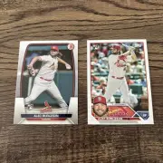 Alec Burleson 2023 Topps Series 2 RC/Bowman RC St. Louis Cardinals 2-card Lot