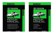 2003 Toyota MR-2 Shop Service Repair Manual Book Engine Drivetrain OEM