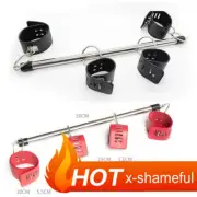 New Binding Spreader Bar with Leg Hand Wrist Ankle Cuffs Restraints Couples