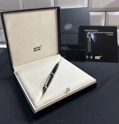 The MEISTERSTÜCK MONTBLANC DIAMOND ‘Star In Star’ Gemstone/Silver Ballpoint Pen
