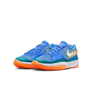 【NIKE 耐吉】籃球鞋 女鞋 大童 運動鞋 包覆 緩震 JA 1 SE GS 藍 FN4398-400