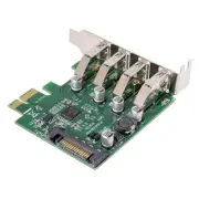 1X(Low Profile 4 Ports PCI-E to USB 3.0 HUB PCI Express Expansion Card9940