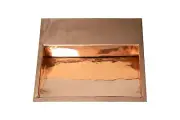 Handcrafted Undermount Plain Copper Bathroom Sink: 22x19" Rectangular, 17 Gauge