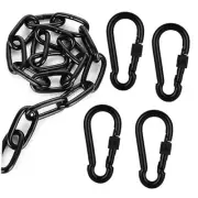 2 PCS Black Pendant Light Fixture Chain Extension Heavy Duty Hanging Chair