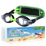 PUMKYN Swim Goggles with Pain-Free Strap for Kids Age 2-8, No Tangle DAMAGEDBOX