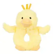 Apricot Lamb Baby Duck Soft Rattle Toy, Plush Stuffed Animal for Newborn Soft...