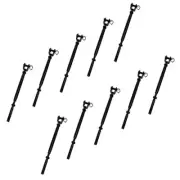 Black Oxide T316 SS Hand Swage Jaw Line Turnbuckle for 3/16" Cable Rail 10 PC
