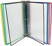 FUNNETOYU Wall Document Display Rack Office Organization and Storage Wire Ring Document Organizer Hanging Wall Organizer for Office Overhead Blueprint Dish Drying Rack Frame Transparent