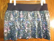 NEW! Lululemon 8 Pleat To Street Skirt Floral Backdrop Pink Blue Black NWT! RARE