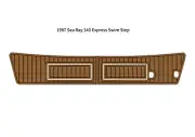 1987 Sea Ray 340 Express Swim Platform Pad Boat EVA Foam Teak Deck Floor Mat