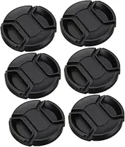 LOORGVEL 6Pcs Center Pinch Lens Cover Camera Lens Protector Essential Accessory for Dust and Moisture Protection Suitable for Professional and Amateur Photographers