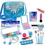 Toddler Makeup Kit | Washable Make Up for Little Girls,Kids Makeup Kit for Girl Little Girls Toddler Toy, Princess Toys Play Makeup for Children Age 3-12 Years Old, Teen Christmas & Birthday
