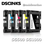 high qualityFor SAWGRASS SG500 SG1000 No Serial Number Compatible Ink Cartridge With Chip Sublimation Ink Plug And Play 1 set - K C M Y