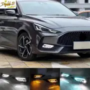 Fit For MG5 2021-2022 LED DRL Front Fog Light Lamp Streamer 3-Color Pair (for: MG)