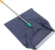 EXAOMBLE Heavy Duty Dustpan with Long Handle for Garden Home Cleaning Windproof Leaf Collector Tool Durable Outdoor Dustpan Sturdy Construction for Waste Management Dark Grey