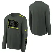 San Francisco 49ers Volt Long Sleeve T Shirt - Grey - Youth