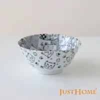 在飛比找momo購物網優惠-【Just Home】日本製滿版貓陶瓷5.5吋飯碗(日本製 