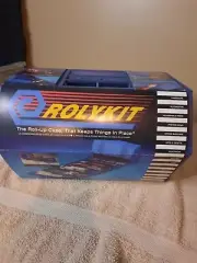 ROLYKIT Blue S-11 Roll Up Storage Tackle Box Sewing Kit Organizer Container Case