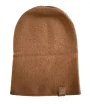 ️ Authentic BOTTEGA VENETA Camel 100% CASHMERE KNIT SLOUCHY BEANIE Hat S M