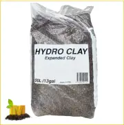 Top Quality hydroponics Grow Medium Soil Expanded Clay Ball Pebble- 50Lt pack