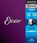 Elixir 11050 12-53 80/20 Polyweb Acoustic Guitar Strings