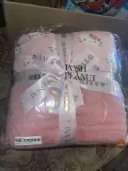 Posh Peanut Hello Kitty Plush Patoo Blanket