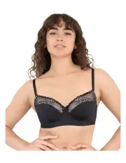 [Bendon] Castaway Long Line Bra in Black