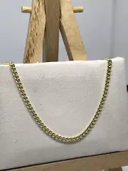 Genuine 9K Yellow Gold 1.5mm Fine Curb Link Chain Necklace Woman&Kids Brand New