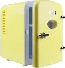 Mini Fridge Skincare Foods Drinks Home Portable Compact Countertop Cooler Yellow