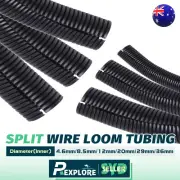 Split Wire Loom Cable Management Auto Home Electrical Conduit Convoluted Tubing