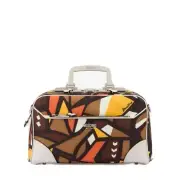 Moschino Resort Jeremy Scott 2023 Wood Print Canvas Crossbody Bag - NWT